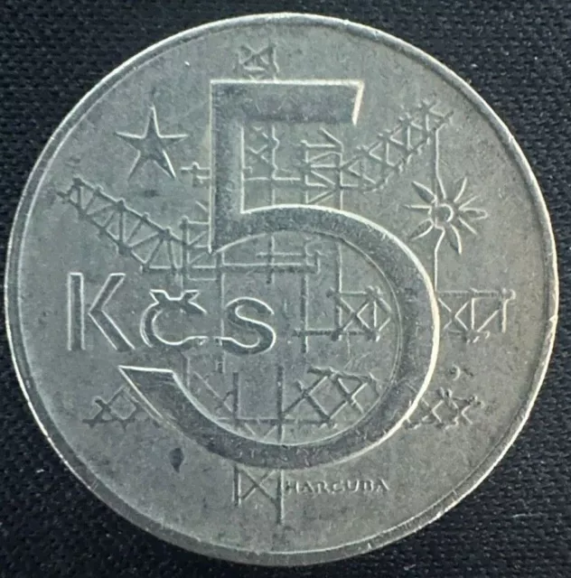 Tschechien 5 Kronen Tschechoslowakei KCS  unter dem Jahrgängen 1974 bis 1983