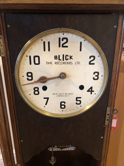 NATIONAL TIME RECORDER Clocking in Machine, FULLY RESTORED CLOCK 1932 £ ...