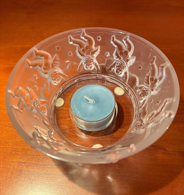 Bougeoir lalique modele mesanges
