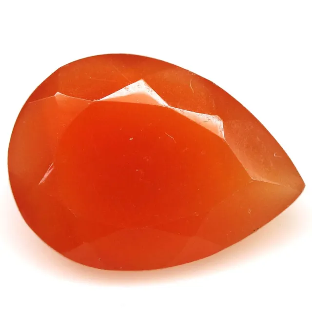 Carnelian 4.79ct Orange Pear 13.9 x 10.2 x 5.9 mm Natural Untreated from India