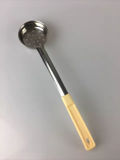 Long Handle 13” Serving Spoon Slotted Stainless Steel Portion Control Utensil