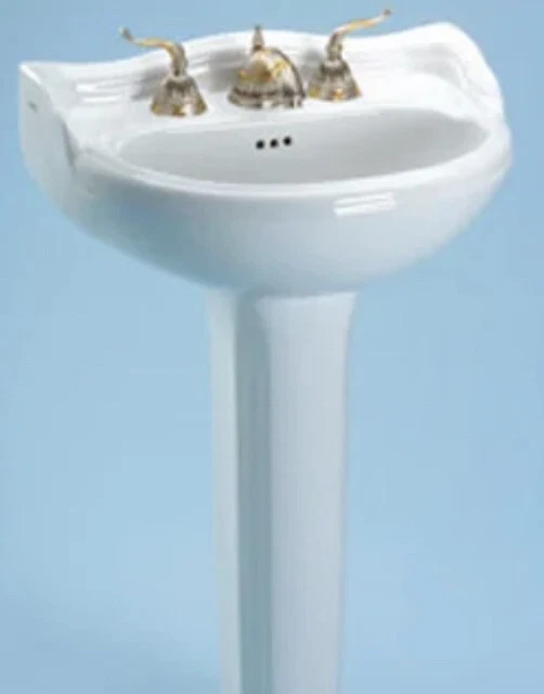 TOTO Dartmouth 23" Pedestal Porcelain Sink Top with 8" Centers LT640.8#01 White