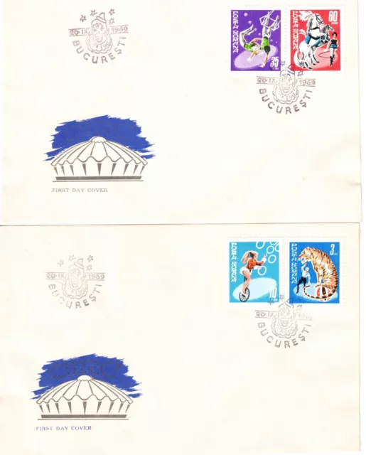 Rumänien Zirkus FDC Mi.Nr. 2790-2795 – Lot 29