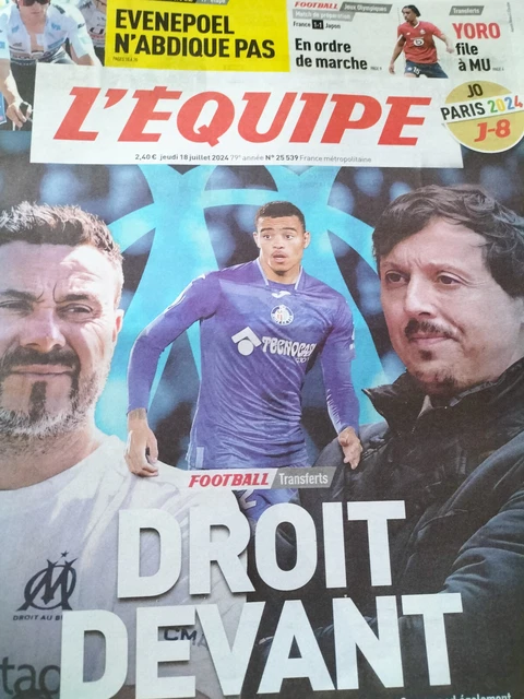 L'EQUIPE 7 JUILLET 2025 # TOUR de FRANCE Mathieu VAN DER POEL en as à BOULOGNE EUR 15,65 - FR