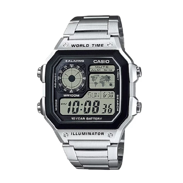 NEW CASIO AE 1200WHD 1A Mens Watch Digital Sports World Stainless