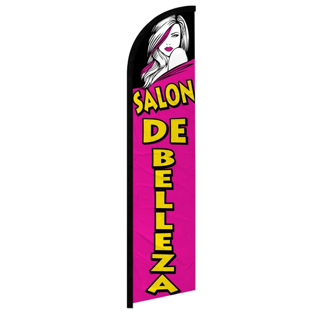 Salon de Belleza Full Curve Windless Swooper Flag Beauty Salon