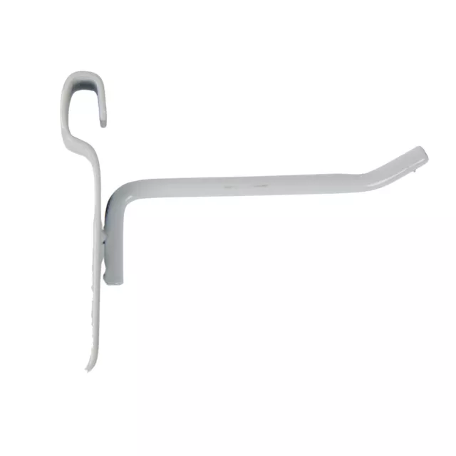 4 inch White Peg Hook for Wire Grid - Pack of 50