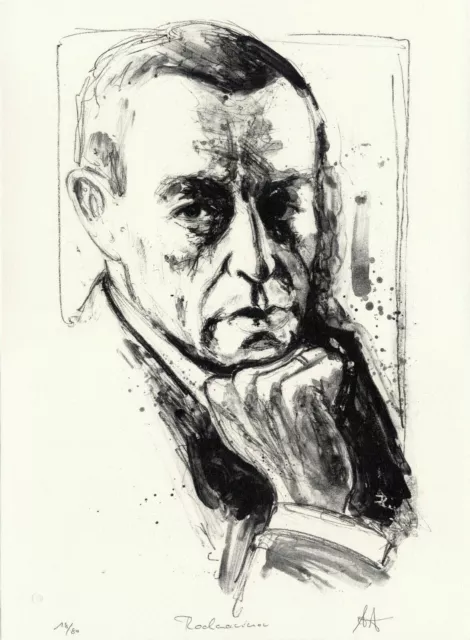 Andreas Noßmann - "Rachmaninov"  - Original Lithografie 2010