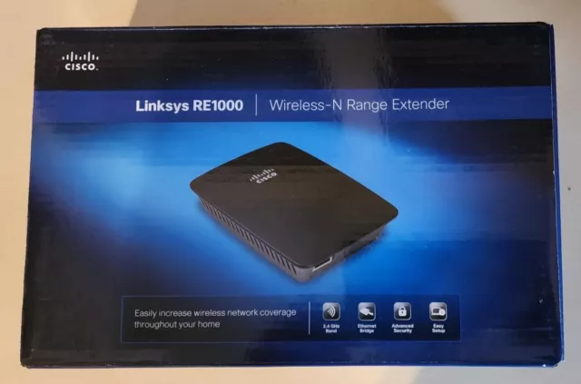 Extensor de rango WiFi inalámbrico Cisco Linksys RE1000 B6282