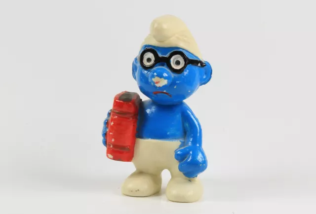 Smurf i Puffi === Plastica Dura Schlaubi Con Libro