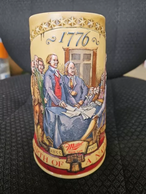 Miller High Life "Birth of A Nation" 1776  Beer Stein  Second in a Series