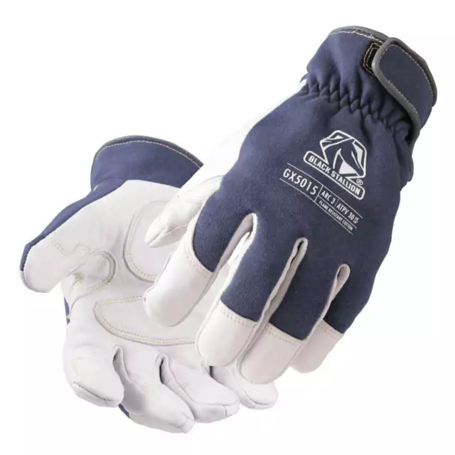 Black Stallion GX5015 ARC-Rated Goatskin & FR Cotton Mechanics Glove Small