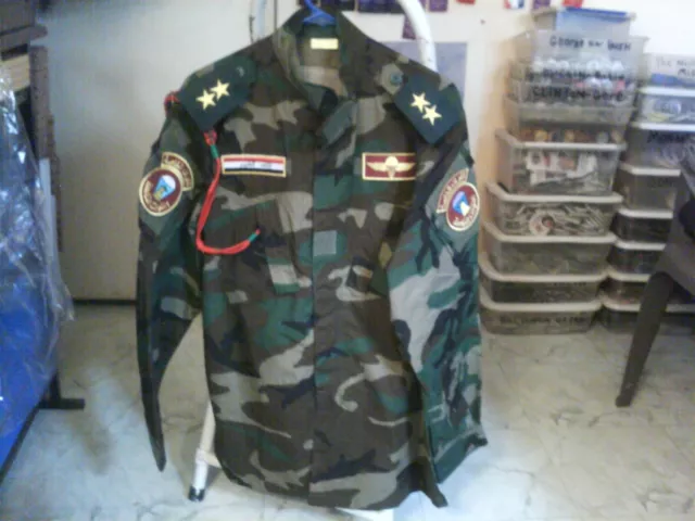 IRAQI ARMY SPECIAL Forces Lieutenant Woodland Camo Uniform Jacket ...