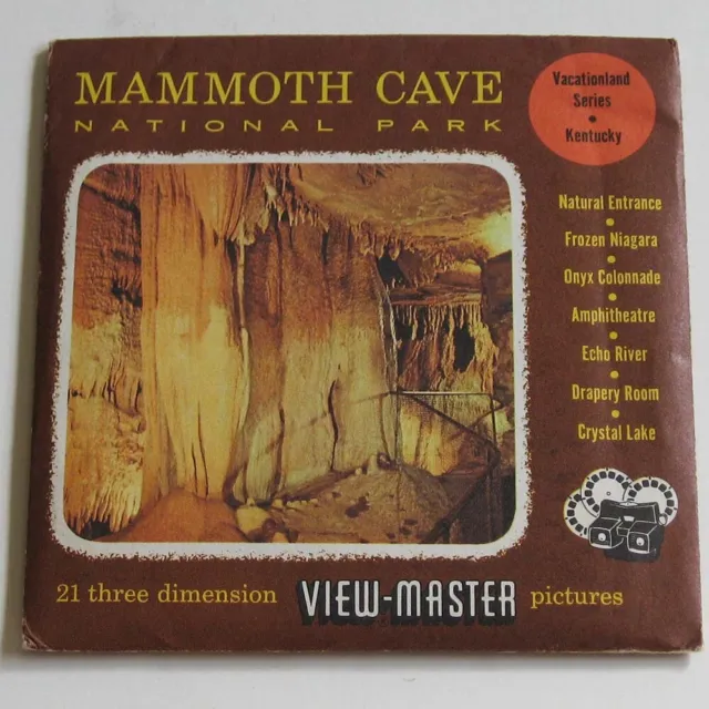 View-Master 3-Reel Packet S3 Type Mammoth Cave National Park Viewmaster