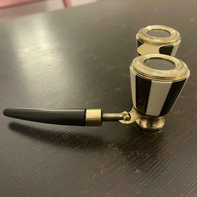 2,5 '' Messing Fernglas Perlmutt Antikes Opernglas für Vogelbeobachtung, Jagd