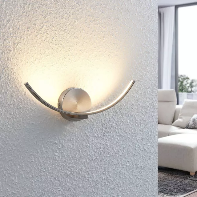 Lindby LED Wandleuchte, Wandlampe Innen 'Iven' (Modern) in Alu aus Metall u.a.