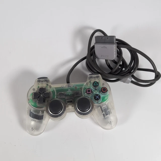 Manette PlayStation 1 PS1 DualShock Transparente SCPH-1200 - Occasion Fonctionnelle