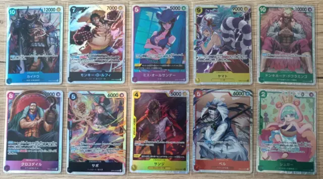 One Piece Card Game - Full Set SR OP04 - 10 Super Rare - JAP - NM