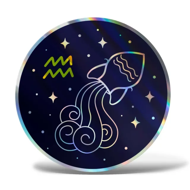 Autocollant Horoscope Aquarium Auto Moto Zodiaque Camper Laptop Home Decoring
