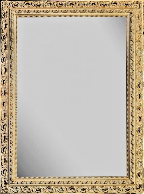 Cadre Bois Doré Années 90 Pour Tableau – 100 X 70 Cm – Moulure Italienne