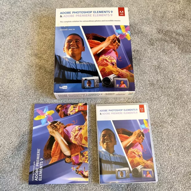 Adobe Photoshop Elements 9 & Adobe Premiere Elements 9 / With Serial Numbers