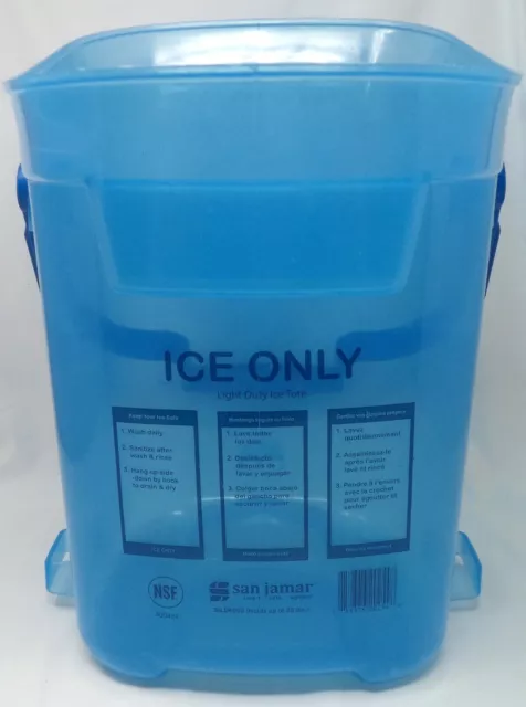 SAN JAMAR Commercial Blue Ice Bucket holds 25 lbs. #SILD6000