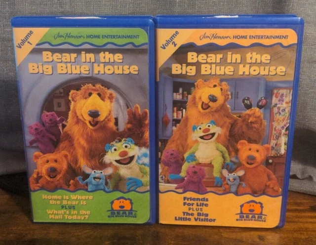 BEAR IN THE Big Blue House: Volumes 1 & 2 VHS - Nostalgic Kids' Classic ...