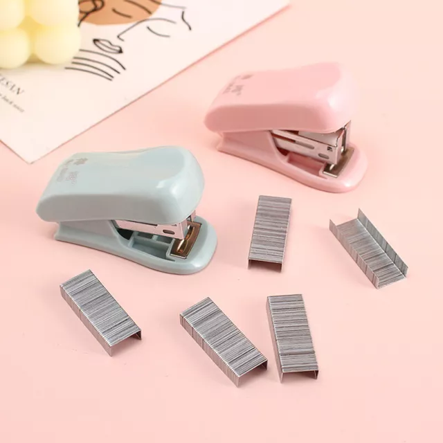 Morandi niedliche Cartoon Tier Mini Stapler Set Kawaii Tragbarer Hefter Stude#EL