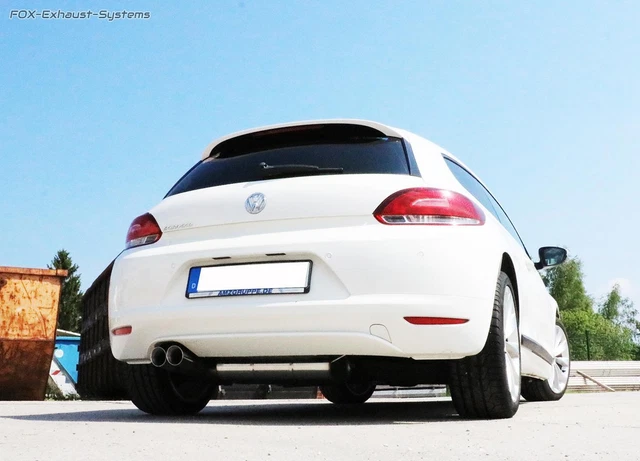 Acciaio Inox Impianto Completo Racing da Kat VW Scirocco 3 1.4l 2.0l Tdi 2x76mm