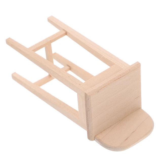 HANABASS Miniatur Möbel Set - Holz Tisch & Stuhl Für Puppenhaus