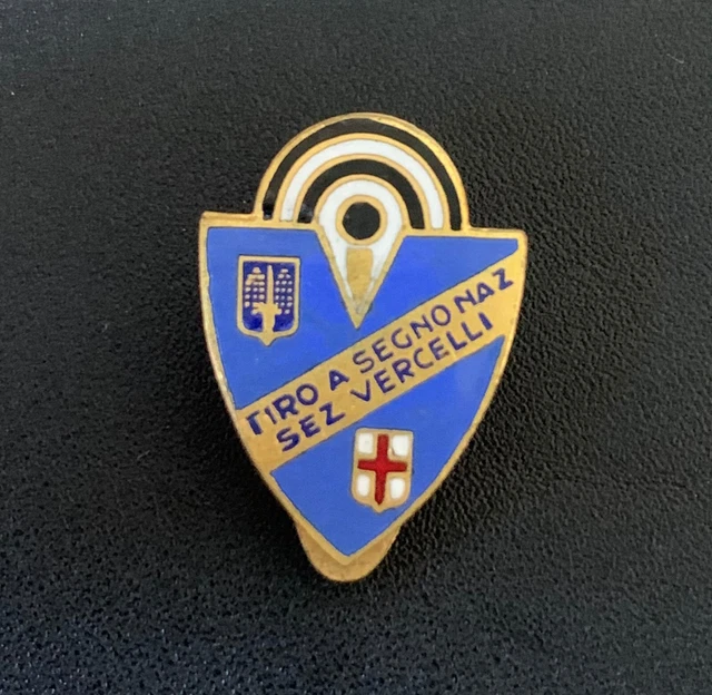 Distintivo Unione Naz Tiro A Segno 1931 Milano Gara Nazionale Old