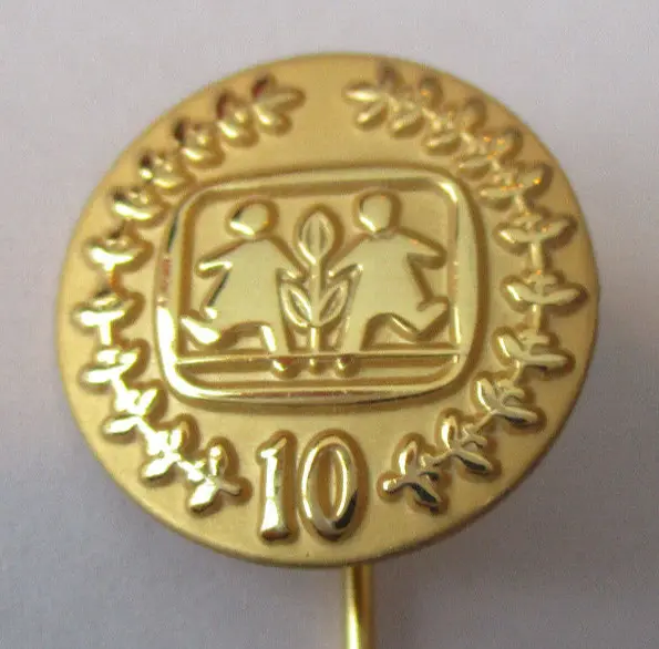 Pin-Anstecknadel Volksfürsorge 10 Jahre Gold