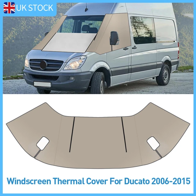 Grey Van Windscreen Cover For Citroen Relay (2006+) – Waterproof, Foldable, 600 Denier