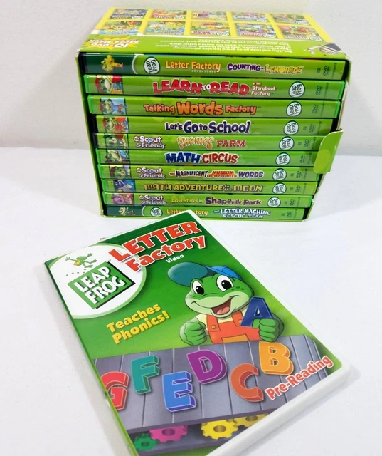LEAPFROG LEARN WITH Leap 10-DVD Mega Pack 2015 Complete with