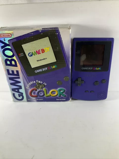 Nintendo Gameboy Couleur Violet ( Gc ) Console - Emballé