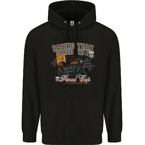 Speed Way Motorcycle Motorbike Biker Childrens Kids Hoodie
