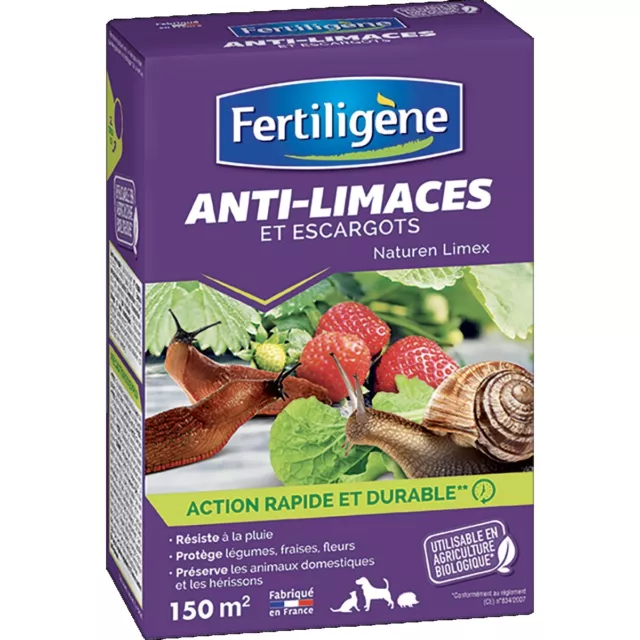 Anti Limaces Escargots 450 Gr  Fertiligene Agriculture Biologique