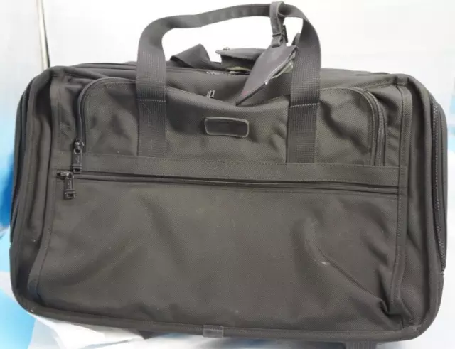 Tumi Classic Black 2 Wheel Ballistic Nylon Garment Carry On Bag 21" 2277D3