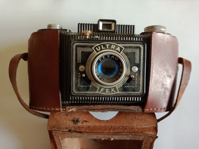 Appareil Photo Vintage Fex 4,5 Avec Housse Cuir - Occasion Fonctionnel - Collection