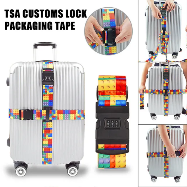 Cross Luggage Strap Adjustable Travel Accessories Suitcase Baggage Packing Belt