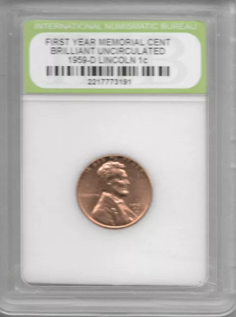 Rare Old USA Liberty 1959 Lincoln Penny Uncirculated US Collection Coin LOT:AA53