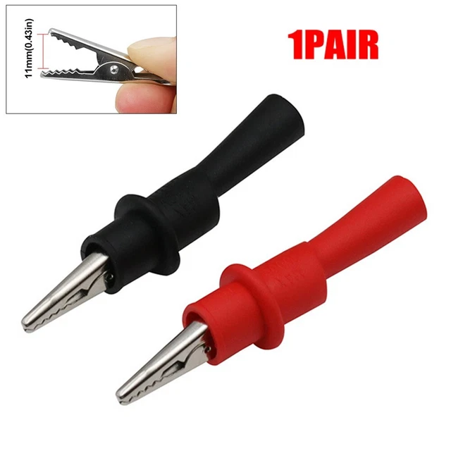 Pince clip de test embouts de fil sûrs et sécurisés pour testeur multimètre