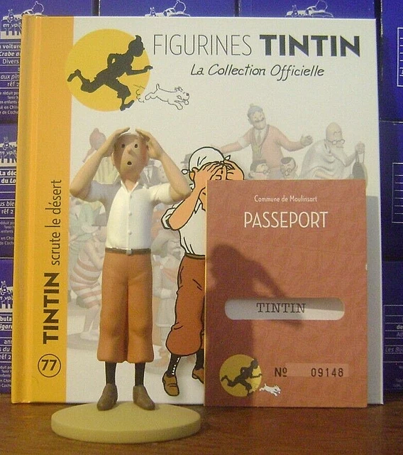 FIGURINE / FIGURE Tntin N° 77 TINTIN SCRUTE LE DESERT collection — free download