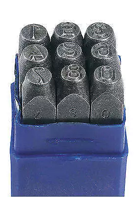 Juego Numeros Para Estampar Chasis 0 - 9 Number Stamp Set - Number Height 1/4"