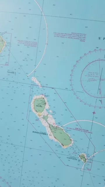 Imray-Lolaire Anguilla to Dominica Nautical Map Framed 2000 Version 3