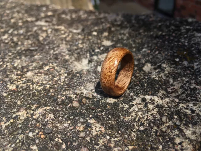 Anillo de madera de mango hawaiano hecho a mano | anillo para hombre | anillo para mujer talla 5,5 - 12