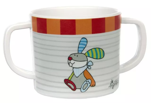 Sigikid Kindergeschirr Kinder Tasse Melamin Hase Ringel Dingel Neu Ovp