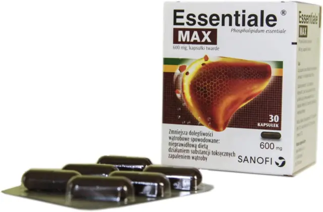 Essentiale MAX Original Essentiale Forte MAX 30 CAPS - Doble Fuerza 600 mg