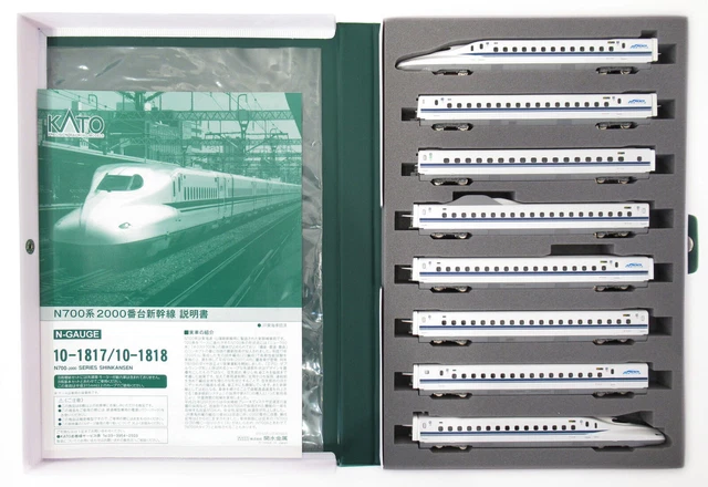 Kato N Gauge – Shinkansen N700 2000 – Train 8 Voitures – Set De Base 10-1817 (Neuf Japon)