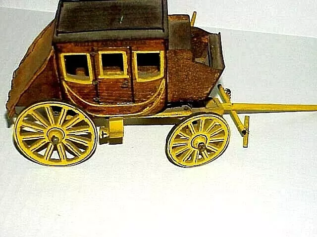Rare Hand Made (Cortes???) "Antique" Stagecoach Model With Covered Storage Area